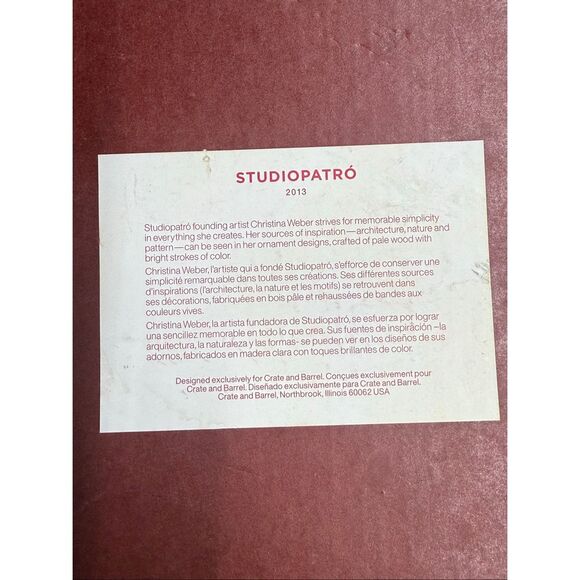 New Crate & Barrel Wooden Chalkboard House Holiday Ornaments Set of 9 - Picture 7 of 7